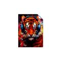 Picture of Tiger With Headphones animal _GroupedProduct_Rectangle_Portrait_Unframed_Print_Only_