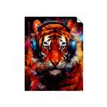 Picture of Tiger With Headphones animal _GroupedProduct_Rectangle_Portrait_Unframed_Print_Only_