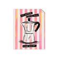 Picture of Mocca Coffee on Stripes - Hug in a Cup _GroupedProduct_Rectangle_Portrait_Unframed_Print_Only_
