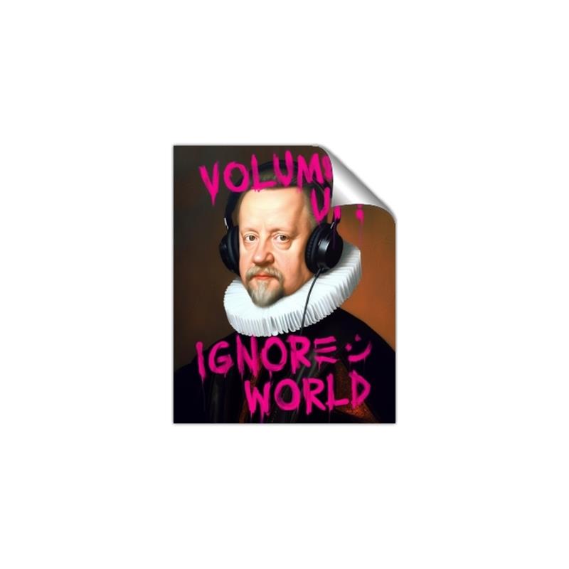 Picture of Volume Up Typography Poster _GroupedProduct_Rectangle_Portrait_Unframed_Print_Only_