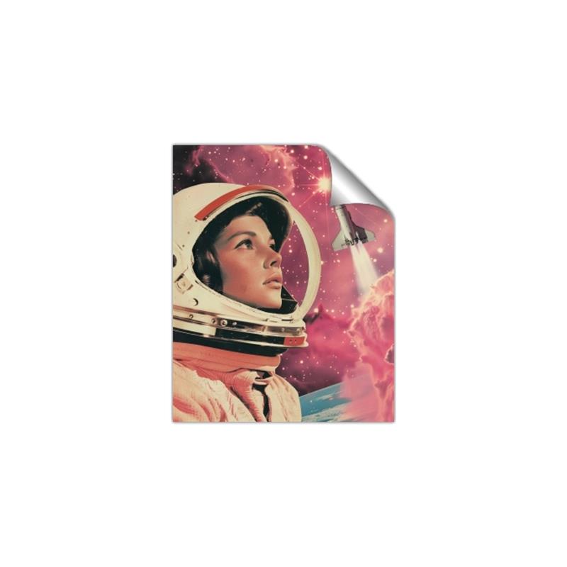 Picture of Astronaut in Space _GroupedProduct_Rectangle_Portrait_Unframed_Print_Only_