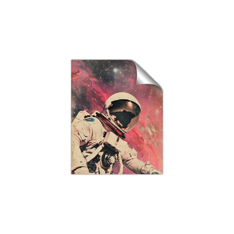 Picture of Astronaut in  Space _GroupedProduct_Rectangle_Portrait_Unframed_Print_Only_