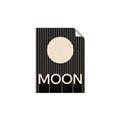 Picture of Moon Typography Poster _GroupedProduct_Rectangle_Portrait_Unframed_Print_Only_
