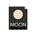 Picture of Moon Typography Poster _GroupedProduct_Rectangle_Portrait_Unframed_Print_Only_