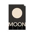 Picture of Moon Typography Poster _GroupedProduct_Rectangle_Portrait_Unframed_Print_Only_