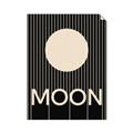 Picture of Moon Typography Poster _GroupedProduct_Rectangle_Portrait_Unframed_Print_Only_
