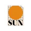 Picture of Sun Typography Poster _GroupedProduct_Rectangle_Portrait_Unframed_Print_Only_