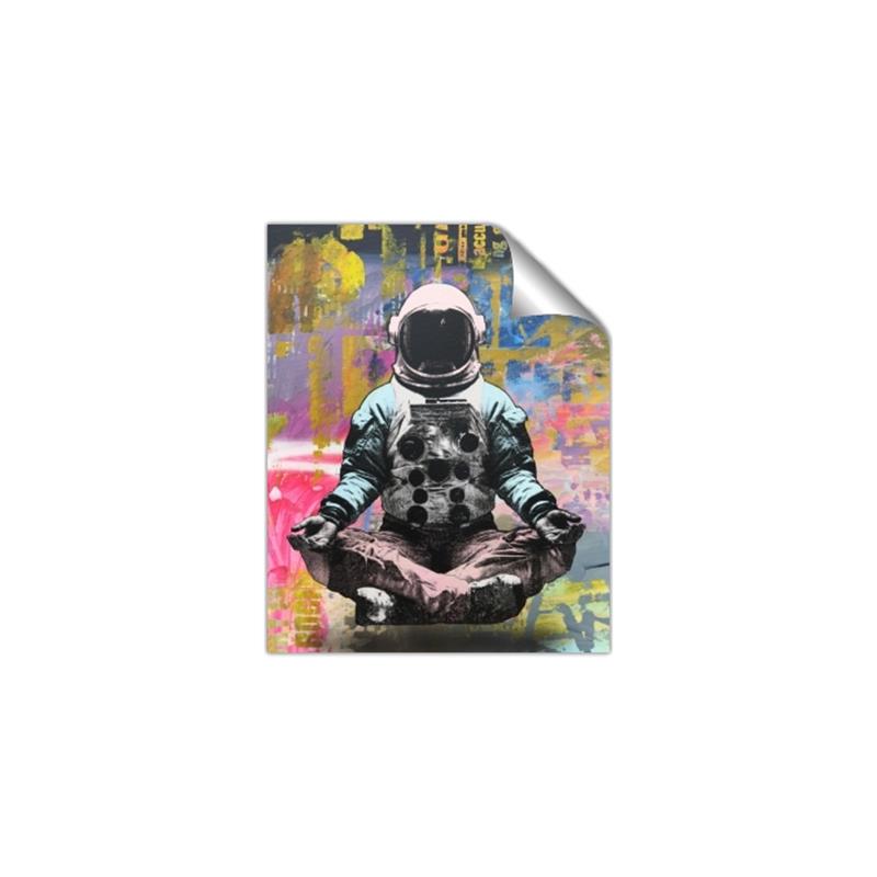 Picture of Retro Spaceman Poster _GroupedProduct_Rectangle_Portrait_Unframed_Print_Only_