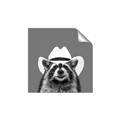 Picture of Wyatt The Cowboy Raccoon _GroupedProduct_Square_Unframed_Print_Only_