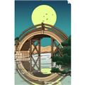 Picture of Japanese Bridge _GroupedProduct_Rectangle_Portrait_Unframed_Print_Only_