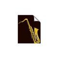 Picture of Golden Saxophone Poster _GroupedProduct_Rectangle_Portrait_Unframed_Print_Only_