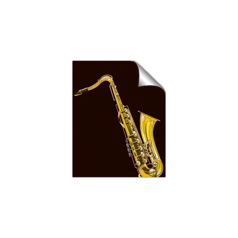Picture of Golden Saxophone Poster _GroupedProduct_Rectangle_Portrait_Unframed_Print_Only_