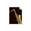 Picture of Golden Saxophone Poster _GroupedProduct_Rectangle_Portrait_Unframed_Print_Only_