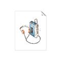 Picture of Retro Walkman Poster _GroupedProduct_Rectangle_Portrait_Unframed_Print_Only_