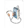 Picture of Retro Walkman Poster _GroupedProduct_Rectangle_Portrait_Unframed_Print_Only_
