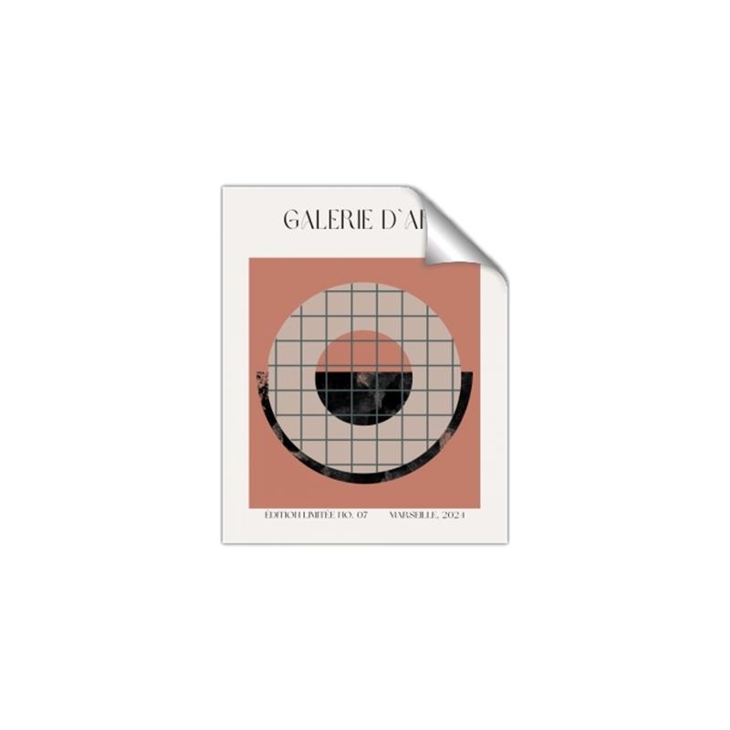 Picture of Geometric Eclipse _GroupedProduct_Rectangle_Portrait_Unframed_Print_Only_