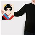 Picture of Geisha Retro Poster _GroupedProduct_Rectangle_Portrait_Canvas_