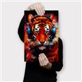 Picture of Tiger With Headphones animal _GroupedProduct_Rectangle_Portrait_Canvas_