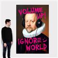 Picture of Volume Up Typography Poster _GroupedProduct_Rectangle_Portrait_Canvas_