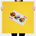 Picture of Sushi Selection on a Playing Card _GroupedProduct_Square_Canvas_
