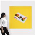 Picture of Sushi Selection on a Playing Card _GroupedProduct_Square_Canvas_