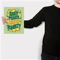 Picture of Easy Peasy Lemon Squeezy Typography Poster _GroupedProduct_Rectangle_Portrait_Canvas_