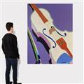 Picture of Retro Style Violin _GroupedProduct_Rectangle_Portrait_Canvas_