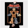 Picture of Robo Neko Cat Poster _GroupedProduct_Rectangle_Portrait_Canvas_