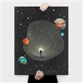 Picture of Abstract Space Poster _GroupedProduct_Rectangle_Portrait_Canvas_