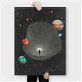 Picture of Abstract Space Poster _GroupedProduct_Rectangle_Portrait_Canvas_