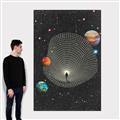 Picture of Abstract Space Poster _GroupedProduct_Rectangle_Portrait_Canvas_