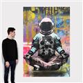 Picture of Retro Spaceman Poster _GroupedProduct_Rectangle_Portrait_Canvas_