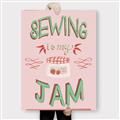Picture of Sewing is my Jam Typography Poster _GroupedProduct_Rectangle_Portrait_Canvas_