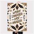 Picture of Work Smarter Not Harder Typography Poster _GroupedProduct_Rectangle_Portrait_Canvas_