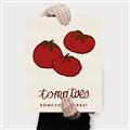 Picture of Food Art - Tomatoes Rome Food Market _GroupedProduct_Rectangle_Portrait_Canvas_