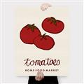 Picture of Food Art - Tomatoes Rome Food Market _GroupedProduct_Rectangle_Portrait_Canvas_