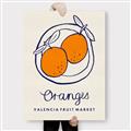 Picture of Food Art - Oranges Valencia Fruit Market _GroupedProduct_Rectangle_Portrait_Canvas_