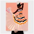 Picture of Dancer & Flourish Poster _GroupedProduct_Rectangle_Portrait_Canvas_