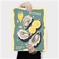 Picture of Oysters Poster _GroupedProduct_Rectangle_Portrait_Canvas_