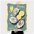 Picture of Oysters Poster _GroupedProduct_Rectangle_Portrait_Canvas_