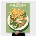 Picture of Caesar Salad Poster _GroupedProduct_Rectangle_Portrait_Canvas_