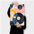 Picture of Retro Vinyl Records Poster _GroupedProduct_Rectangle_Portrait_Canvas_