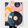 Picture of Retro Vinyl Records Poster _GroupedProduct_Rectangle_Portrait_Canvas_