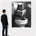 Picture of Plus Size Kitty on the Loo _GroupedProduct_Rectangle_Portrait_Canvas_
