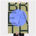 Picture of Breath Typography Poster _GroupedProduct_Rectangle_Portrait_Canvas_