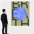 Picture of Breath Typography Poster _GroupedProduct_Rectangle_Portrait_Canvas_