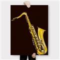 Picture of Golden Saxophone Poster _GroupedProduct_Rectangle_Portrait_Canvas_