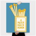 Picture of A Match May in Heaven Poster _GroupedProduct_Rectangle_Portrait_Canvas_