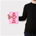 Picture of Bad Vibes Typography Poster _GroupedProduct_Rectangle_Portrait_Canvas_
