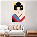Picture of Geisha Retro Poster _GroupedProduct_Rectangle_Portrait_Canvas_